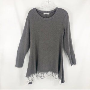 Wekili Gray Long Sleeve Tunic